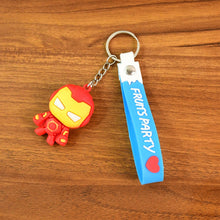 Cute Cartoon Silicone 3D Key Chain with Metal Hook & Strap (Pack of 1) the24kgal