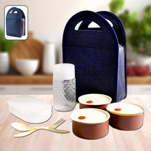 Steel Lunch Box Set (4 pcs, Black) the24kgal
