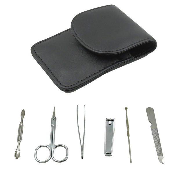 6-in-1 Professional Nail Care Kit: Clippers, Scissors & More Nail cutter (Travel or Home) the24kgal