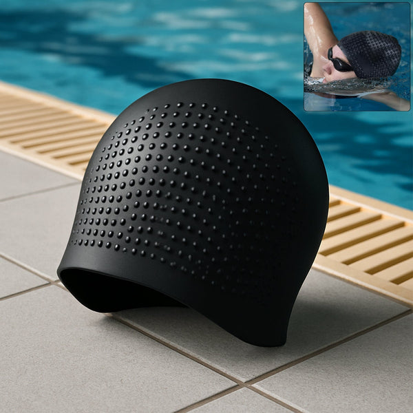 Premium Silicone Waterproof Swimming Cap (1 Pc) the24kgal