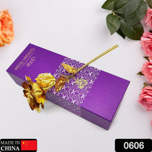 Luxury Decorative Gold Plated Artificial Golden Rose with Premium Box the24kgal