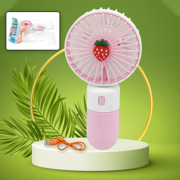 Portable Small Electric Fan Handheld, Rechargeable Mini Student Handheld Dormitory Class Personal Fan the24kgal
