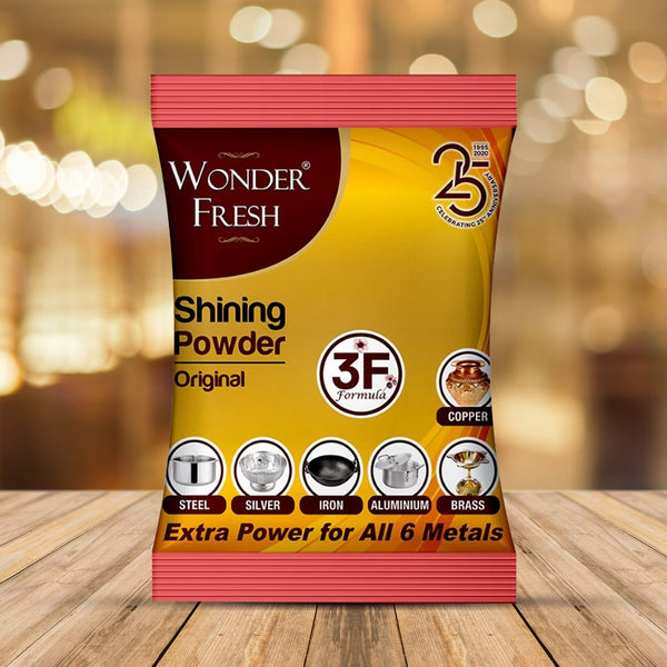 Shining Powder, Cleans and Polishes Copper, Brass, Silver, Aluminum, Iron, and Steel, Removes Tarnish and Oxidation (200 GM) the24kgal