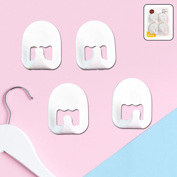 Multipurpose Strong Cartoon Hook Self-Adhesive hooks (4 Pc Set) the24kgal