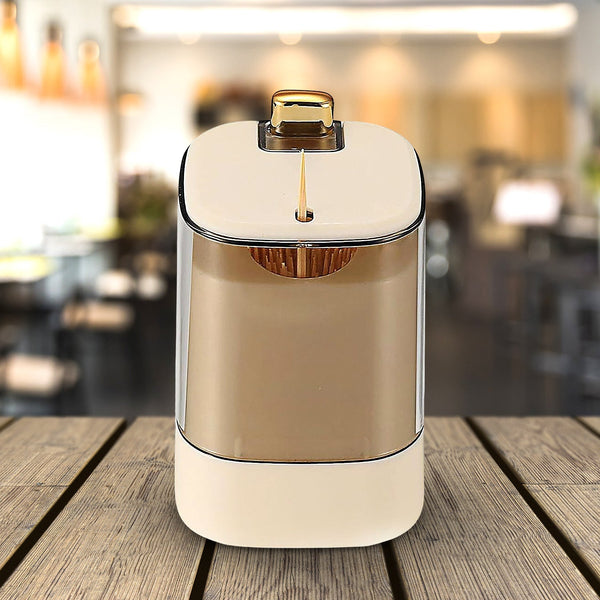 Toothpick Holder Dispensers, Automatic Toothpicks Container, Toothpicks Storage Dispensers Box, for Home Living room Kitchen Restaurant (1 Pc) the24kgal