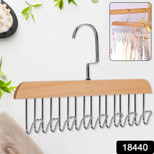 Space Saving 8 Hooks Wooden Hangers (1 Pc) the24kgal