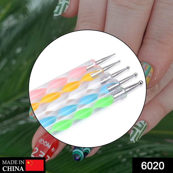 Nail Art Point Pen and Set Used by Women's for Their Fashion Purposes (Pack of 5Pcs) the24kgal