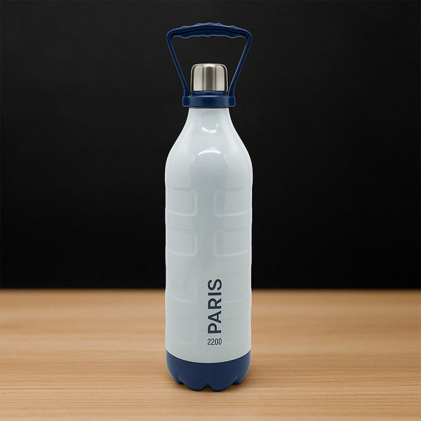 Insulated Water Bottle (2200ml): Leakproof, BPA-Free, Handle & Strap (Sports) the24kgal