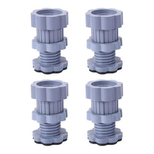 Adjustable Anti-Vibration Washing Machine Support Stand – Non-Slip PVC Lifting Stand (4 Pc Set) the24kgal