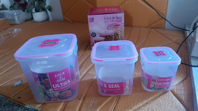 Kitchen Storage Container Set Of 3 Pcs (1500, 1000, 500 ML) the24kgal