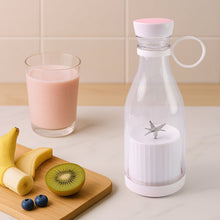 Blender Portable Juicer with 4 Blades 400 Ml Multicolor the24kgal