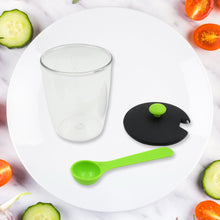 Multipurpose 6 Piece Miracle Revolving Plastic Spice Container Rack With 6 Spoon, Condiment Set, Masala Rack Set, Revolving Spice Rack Aachar Container Chutney Mukhwas Tray Masala Dining Spice Stand the24kgal