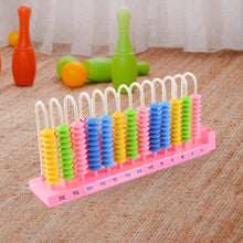 Abacus 13 Rods Counting Abacuses Toy Bead Educational Tools (1 Set / Mix Color) the24kgal