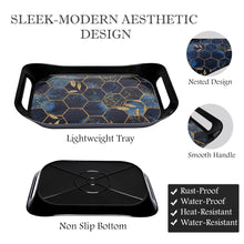 Premium Plastic Serving Tray (3 Pc) the24kgal