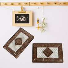 Handicraft Meenakari Wooden keyholder | Wall Hanging Key Holder Style for Your Home Decor & Gift Keys Stand for Entryway, Kitchen, Office, Bedroom Decorative Keys Organizer keyholder (2 Pc Set) the24kgal