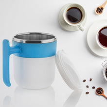 Stainless Steel Insulated Coffee/Tea Mug with Lid – Double Wall Hot Beverage Travel Cup, Milk Mug for Office & Home Use (1 Pc) the24kgal