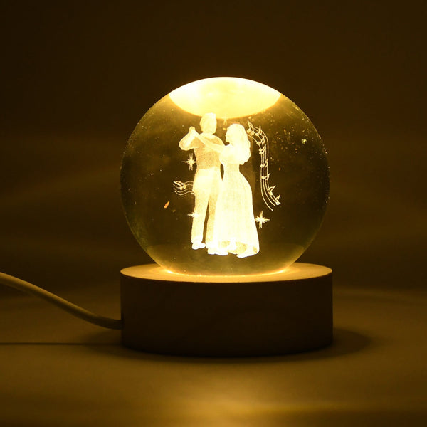 3D Crystal Ball lamps With Base (1 Pc) the24kgal