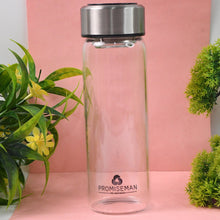 Outdoor sport Glass water bottle  With Steel Lid / 500 ML Approx) the24kgal
