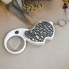 Double-Magnification Led Magnifiers Light Folding Keychain magnifier(1 Pc / Mix Color) the24kgal