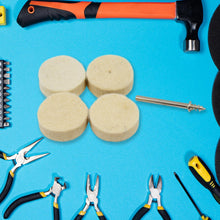 Rotary Tool Accessory Wool Felt Polishing Pad Felt (5 Pcs Set) the24kgal