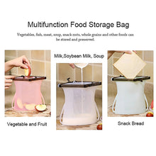 Reusable Silicone Food Bag – Leakproof, Flat Bottom, BPA-Free, Microwave & Dishwasher Safe the24kgal