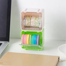 Durable Transparent Tape Storage Box – Plastic Office Organizer the24kgal