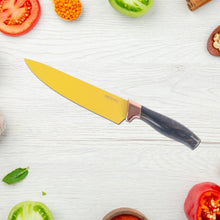 6 Pcs Professional Kitchen Knife Set with Chef Knives, Cleaver, Peeler & Scissors the24kgal