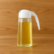 Kitchen Glass Oil Bottle Dispenser Automatic Opening Closing Home Bottles For Oil And Vinegar Honey Olive Oil Container (630ml) the24kgal