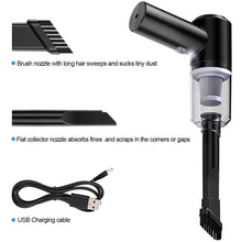 2 in 1 Wireless Vacuum Cleaner – 120W Handheld USB Rechargeable for Home & Car (1 Pc) the24kgal