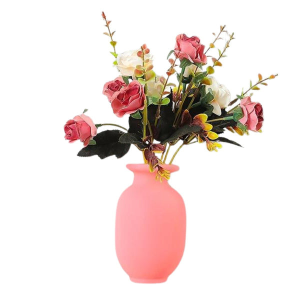 Wall Hanging Silicone Flower Pot Sticker Plant Rack for Decoration  (MultiColour) the24kgal