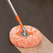 360° Rotatable Ceiling Dust Cleaning Mop Extendable Long Lightweight Handle Mop Heads Pad, Spin Scrubber for Ceiling Floor Bathroom Kitchen Tile the24kgal