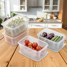 6 Pcs Multipurpose Plastic Food Storage Container Set the24kgal