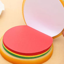 Burger Shaped Note  /  Sticky Notes  /  Memo Notes, Unique Mini Notes (Multicolor) the24kgal