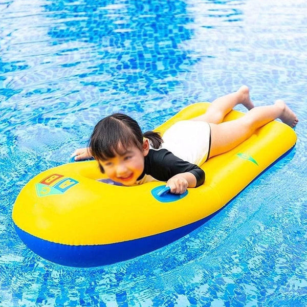 Inflatable Surfboard for Kids, Inflatable Bodyboard for Children with Handles, Portable Surfboard for Children, Outdoor Pool, Beach Floating Mat Pad Water Fun the24kgal