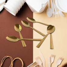 Premium Luxurious Stainless Steel Coated Spoons (6 Pcs Set / Golden) the24kgal