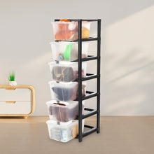 6-Layer Modular Plastic Drawer Storage Cabinet the24kgal