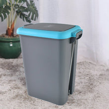 Apex Plastic Push N Pedal Dust Bin | Hands-Free Operation, Compact Design 6.5 Liters (1 Pc / Mix Color) the24kgal