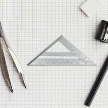 Double-Sided 45° Triangle Ruler – 7-Inch Aluminum Alloy Rafter Square for Home & Industrial Use the24kgal