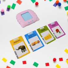 Preschool Learning Toys Flash Cards for Small Kids Educational Toys English Words Learning Machine for Kids with 224 Words, Birthday Gift for Kids Intelligent Electric Kids Language Card (1 Set) the24kgal