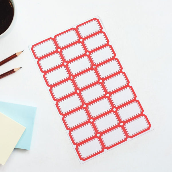 Multipurpose Writable Blank Label Sticker Sheets (1 Sheet) the24kgal