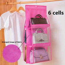 6 Pockets Hanging Purse Handbag Organizer Clear Hanging Shelf Bag (1 Pc) the24kgal