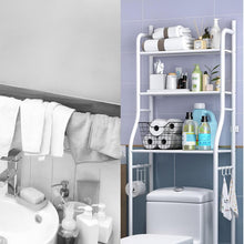 Multi-Layer The Toilet Storage Rack Metal | Bathroom Shelf Space Saving Organizer for Laundry Room Wash Basin Floor Stand the24kgal