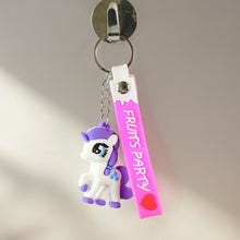 Cute Cartoon Unicorn Keychain with Silicone Strap (1 Pc / Mix design) the24kgal