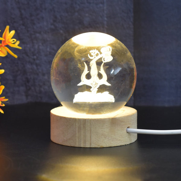 3D Crystal Ball lamps 3D Crystal Ball Night Light (1 Pc) the24kgal