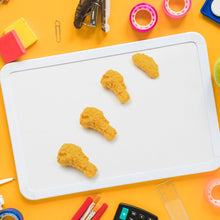 Cute Chicken Wing & Leg Erasers for Kids & Students (8 Pc Set) the24kgal
