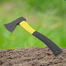 Gardening Tools Hatchet Axe Fiberglass Body Rubberized Handle Wood Cutting Axe, Camping Axe, Safety Axe, Pick Axe (972 Gm) the24kgal