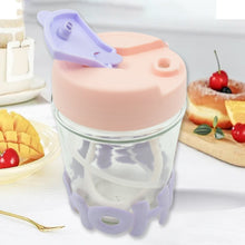 Glass Coffee/Tea Mug - 350ml Cup with Lid, Alphabet Design, Multipurpose Drinkware the24kgal
