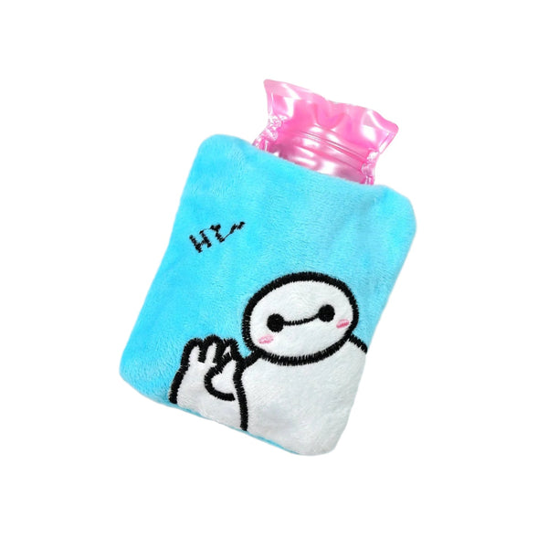 Blue Baymax Small Hot Water Bag with Cover for Pain Relief the24kgal