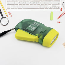 3 LED Hand Press Torch Hand Crank Flashlight Hand Pressing Flashlight Traveling Torch Light Manual Generator, Battery-Free Flashlight (1 Pc) the24kgal