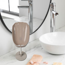 Soap Dish Wall Mounted Soap Dish No-Drilling Soap Holder Self Draining Waterfall Soap Tray Bar Soap Holder for Shower / Bathroom Soap Holder for Shower Adjustable Removable Soap Holder the24kgal